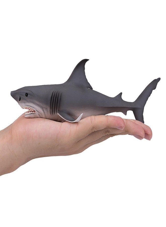 MOJO Large Great White Shark Realistic International Wildlife Toy Replica Hand Painted Figurine - Image 4